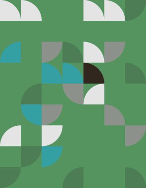 Çarpıcı geometrik desen Bauhaus stilinden esinlenerek, cesur şekiller ve canlı renkler içerir. Yaratıcı projeler ve modern tasarımlar için mükemmel bir zemin.