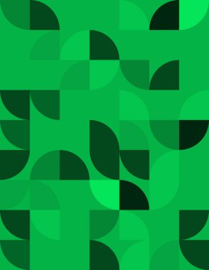 Bauhaus stilinden esinlenen bu canlı yeşil geometrik deseni keşfedin. Modern tasarımlar için mükemmel, bu soyut sanat eserleri çarpıcı şekiller ve dengeli kompozisyonlar içerir..