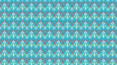 Geleneksel Kumaş Tekstil Deseni. RHOMBUS PATTERN. GİRMETİK GİRİŞ PATTERN