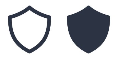 Kalkan koruması basit simgeler doldurulmuş, ana hatlar, çizgi ve vuruş biçimi olarak dizayn edildi