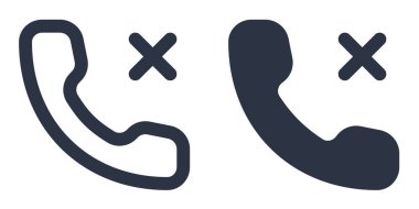 Çapraz Çapraz basit simgelerle Azaltılmış Arama veya Telefon Alıcısı doldurulmuş, özet, satır ve vuruş biçimi olarak dizayn edildi