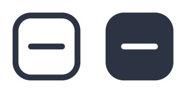 Dolu, taslak, çizgi, çizgi ve vuruş biçiminde dizayn edilmiş basit simgeleri kaldır