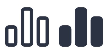 Dolu, ana hatlı, çizgi ve vuruş biçiminde dizayn edilmiş basit tarihsel simgeler