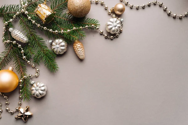 Close Christmas Decoration Table — Stock Photo, Image