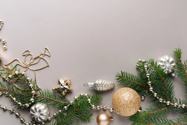 Primer Plano Decoración Navidad Mesa —  Fotos de Stock