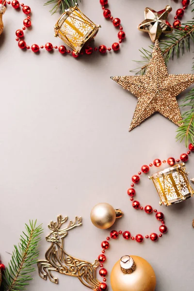 新年の装飾 クリスマス気分の背景の近景 — ストック写真