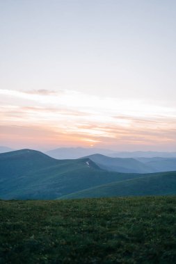 Dağların güzel manzarası