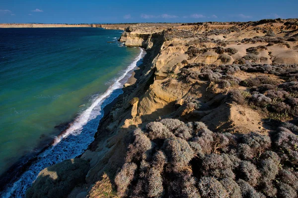 beautiful landscape with a field of wheat and blue sky in gokceada 