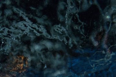 Mavi renkli mermer. Altın soyut suluboya. Folyo alkollü mürekkep bezi. Mavi mermer tuval. Folyo sanat mermeri. mavi alkol mermer arka plan. modern