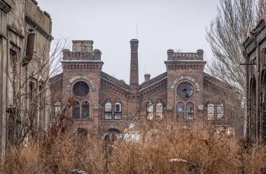 Odessa 'daki Krayan fabrikasının kalıntıları. Ukrayna