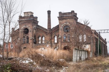 Odessa 'daki Krayan fabrikasının kalıntıları. Ukrayna