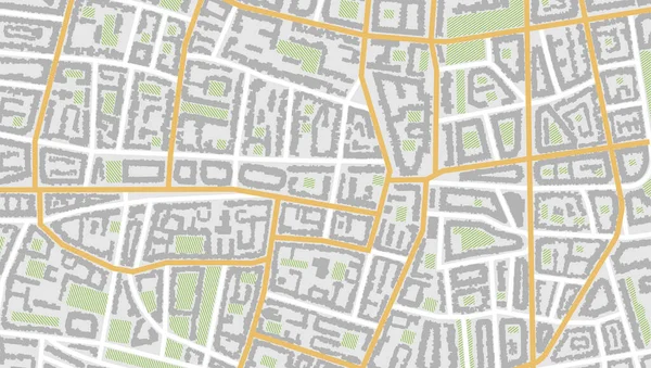 街のトップビュー 地図の建物の上からの眺め Gps地図だ 上から街の詳細ビュー 装飾的なグラフィック観光客 — ストックベクタ