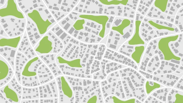 Visa Från Ovan Kartan Byggnader Gps Kartnavigering Till Eget Hus — Stock vektor