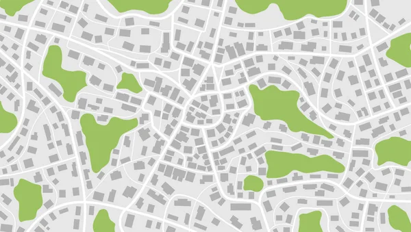 Visa Från Ovan Kartan Byggnader Gps Kartnavigering Till Eget Hus — Stock vektor
