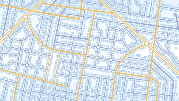 街のトップビュー 地図の建物の上からの眺め Gps地図だ 上から街の詳細ビュー 装飾的なグラフィック観光客 — ストックベクタ