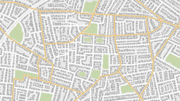 Gps Carte Navigation Pour Posséder Maison Vue Dessus Les Bâtiments — Image vectorielle