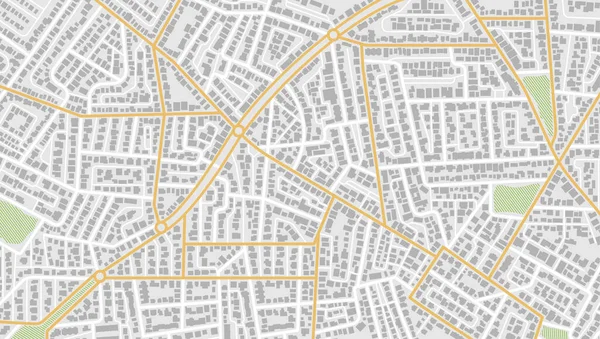 Gpsマップナビゲーションは家を所有します 地図の建物の上から表示します 上から街の詳細ビュー 市街地の眺め — ストックベクタ