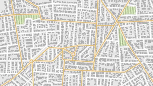 Gps Kartennavigation Zum Eigenen Haus Blick Von Oben Auf Die — Stockvektor