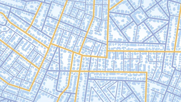 Gpsマップナビゲーションは家を所有します 地図の建物の上から表示します 上から街の詳細ビュー 市街地の眺め — ストックベクタ