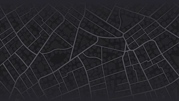 Gps地图导航到自有房子 从地图建筑上方观看 从上面看城市的详细面貌 城市顶视图 — 图库矢量图片