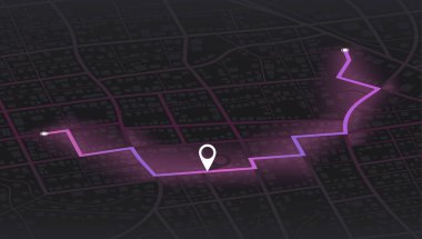 Şehrin yukarıdan detaylı izometrik görüntüsü. Harita binalarının üstünden bak. GPS haritası. Dekoratif grafik turist haritası. Çeyrek konut binaları. Vektör, çizim. Soyut ulaşım arkaplanı.
