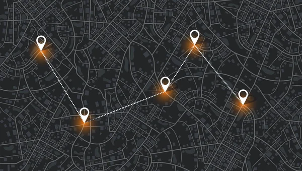Gps Карта Міська Вулиця Абстрактний Транспорт Вигляд Місто Привіт Тек — стоковий вектор