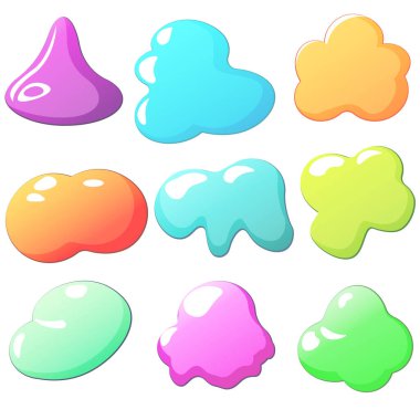 Modern sıvı soyut element grafiksel düz stil tasarım sıvı vektör renkli illüstrasyon basit pankart