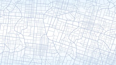 Harita binalarının üstünden bak. Şehrin yukarıdan detaylı görüntüsü. Şehir manzarası. Soyut arkaplan. Araba konumu, çeyrek konut binaları. Basit, şirin bir tasarım. Düz biçim, Vektör, resimleme izole edildi.