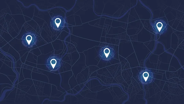 Azim. GPS takip haritası. Sokak haritalarında gezinme pimlerini takip et, haritalama teknolojisini yönlendir ve konumunu bul