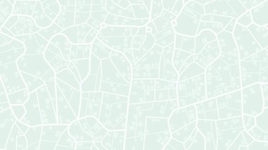 Sokaklar ve yollar işaretli genel bir şehir haritası kullanarak bir seyahat güzergahı planlama ve haritalama kavramı. Soyut