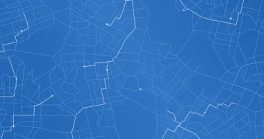 Navigator trafik animasyon hattı ve varış noktası GPS teknolojisi taşımacılığı. Yol ve yol ayrımlı şehir haritası kavramı. Hareket arkaplan 4K stok videosu