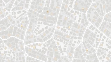 Soyut şehir haritası şehir sokakları ve yol ağları. Seyahat güzergahı planlama ve harita navigasyon konseptleri. Ayrıntılı şehir