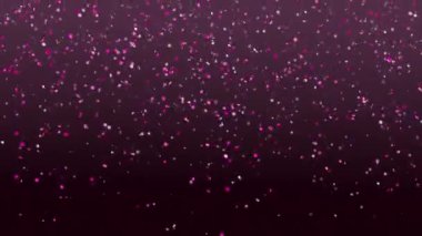Pembe parıltı arka plana düşüyor. Kusursuz döngü. 3 Boyutlu Canlandırma.
