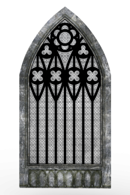 Yay pencere ortaçağ 3D oluşturuldu