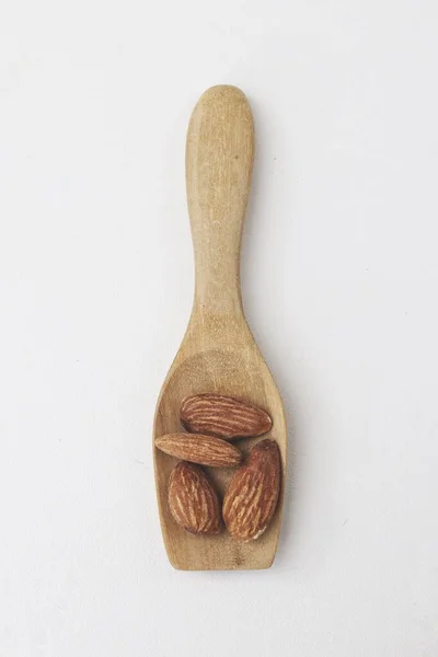 Close Almond Nuts Seed — Stock Photo, Image