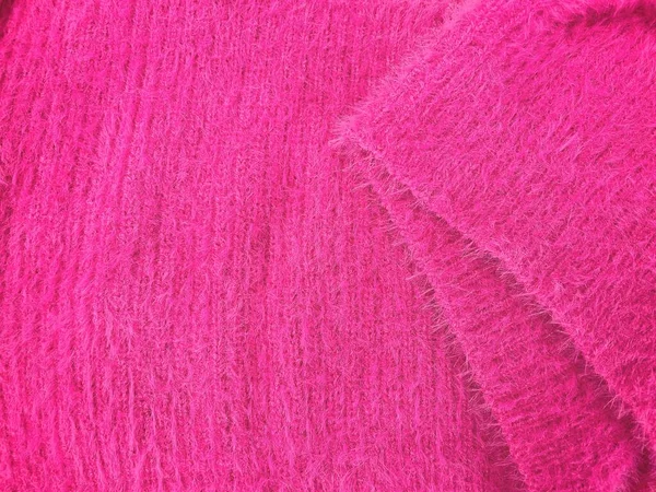 Camisola Rosa Tecido Fundo Textura — Fotografia de Stock