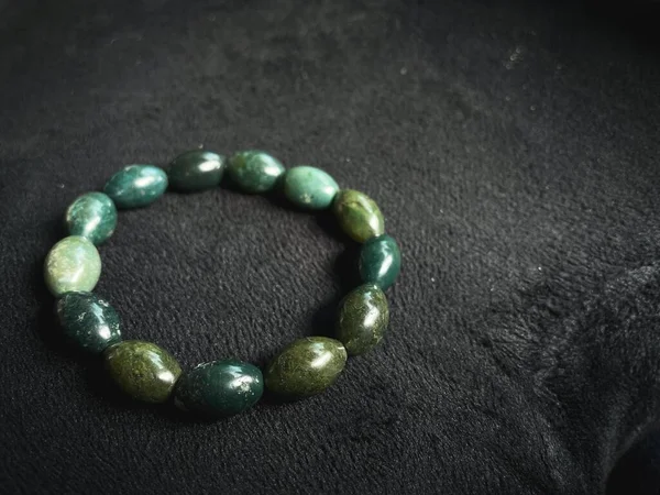 Grüne Jade Armband Stein Schmuck — Stockfoto