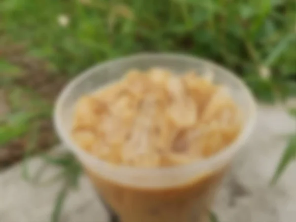 Sluiten Van Iced Koffiemelk — Stockfoto