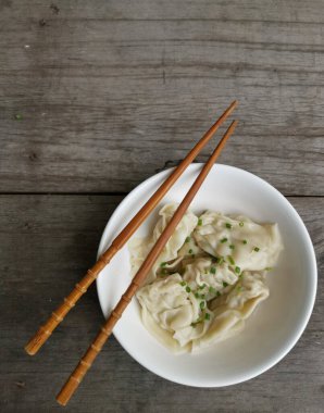 Wonton noodle dim sum Çin yemeği