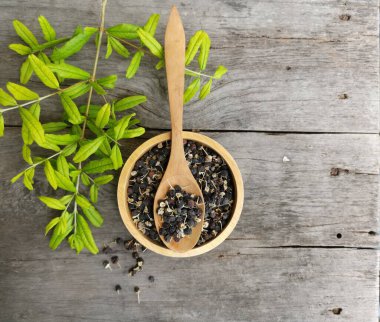 Goji böğürtlenli, kurutulmuş kurt üzümü..