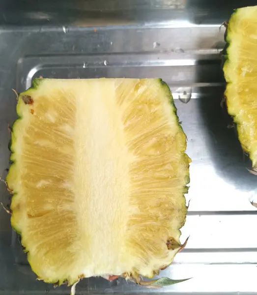 Close Pineapple Tropical Fruit — Stock Photo, Image