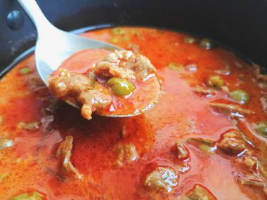 Domuz tikka masala Hint yemeği.