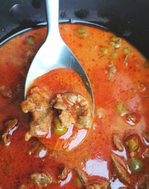 Domuz tikka masala Hint yemeği.