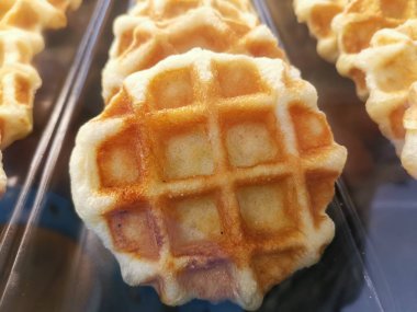 Waffle Fırını tatlısının kahvaltısı.