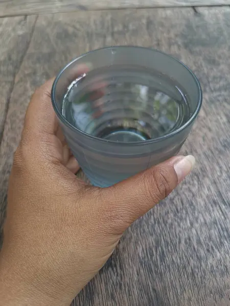 Drinking Water Glass Immagine Stock