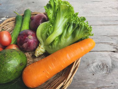 Sebze ve sağlıklı yemek.