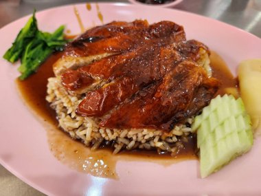 Pirinçli ördek Asya yemeği