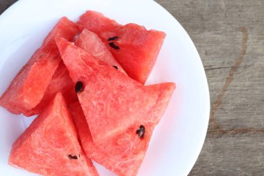 Taze karpuz yaz tropikal meyvesi