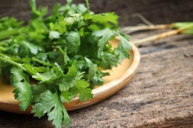 Kişniş baharatlı bitkiyi kapat.