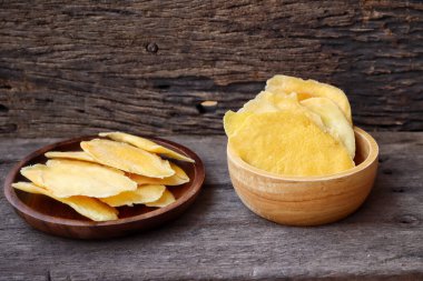 Kurutulmuş mango tropikal kuru meyve. 